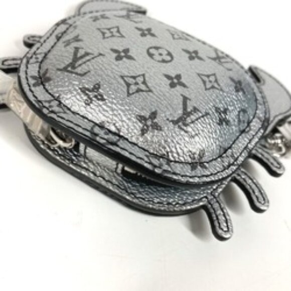 LOUIS VUITTON M02529 Monogram Club Crab Charm Wallet/Coin Case Pouch Key Holder - Picture 12 of 16